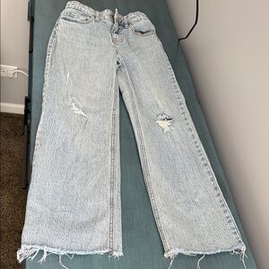 Art Class Distressed Light Blue Girls Jeans